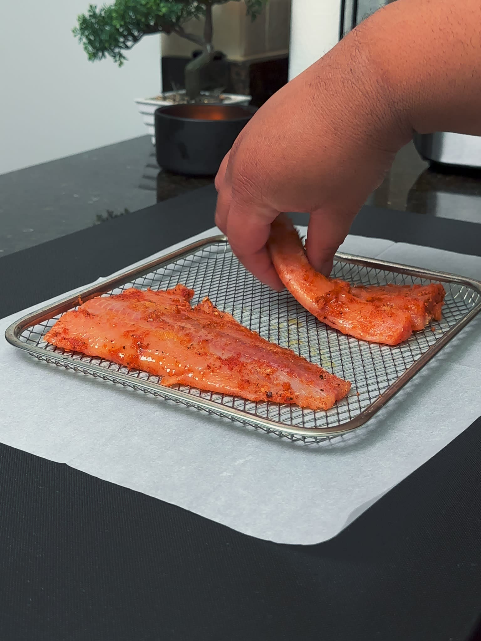 Air Fryer PINK Salmon Salad Recipe Samsung Food