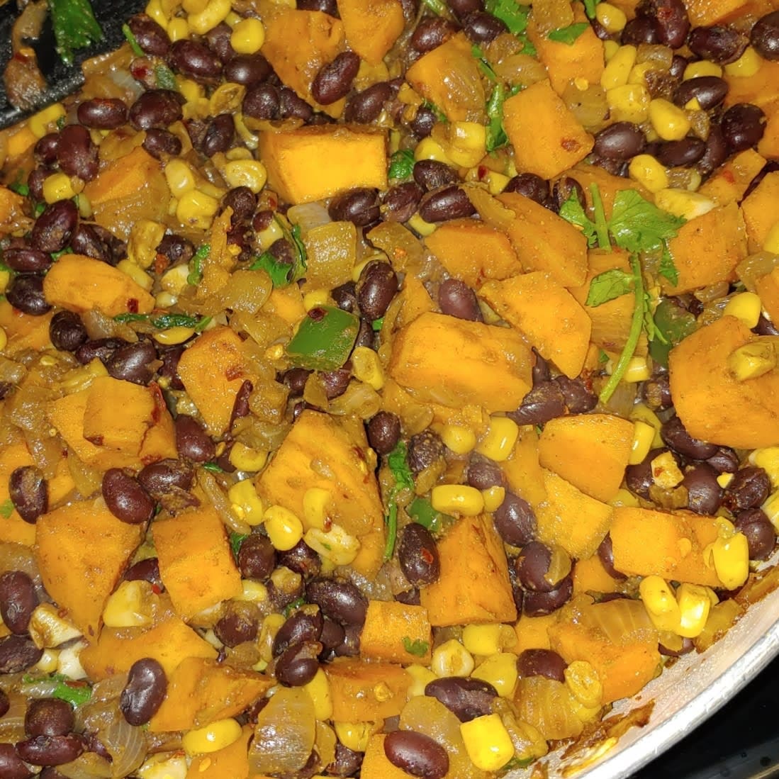 Sweet Potato, Corn & Black Bean Hash Recipe Samsung Food