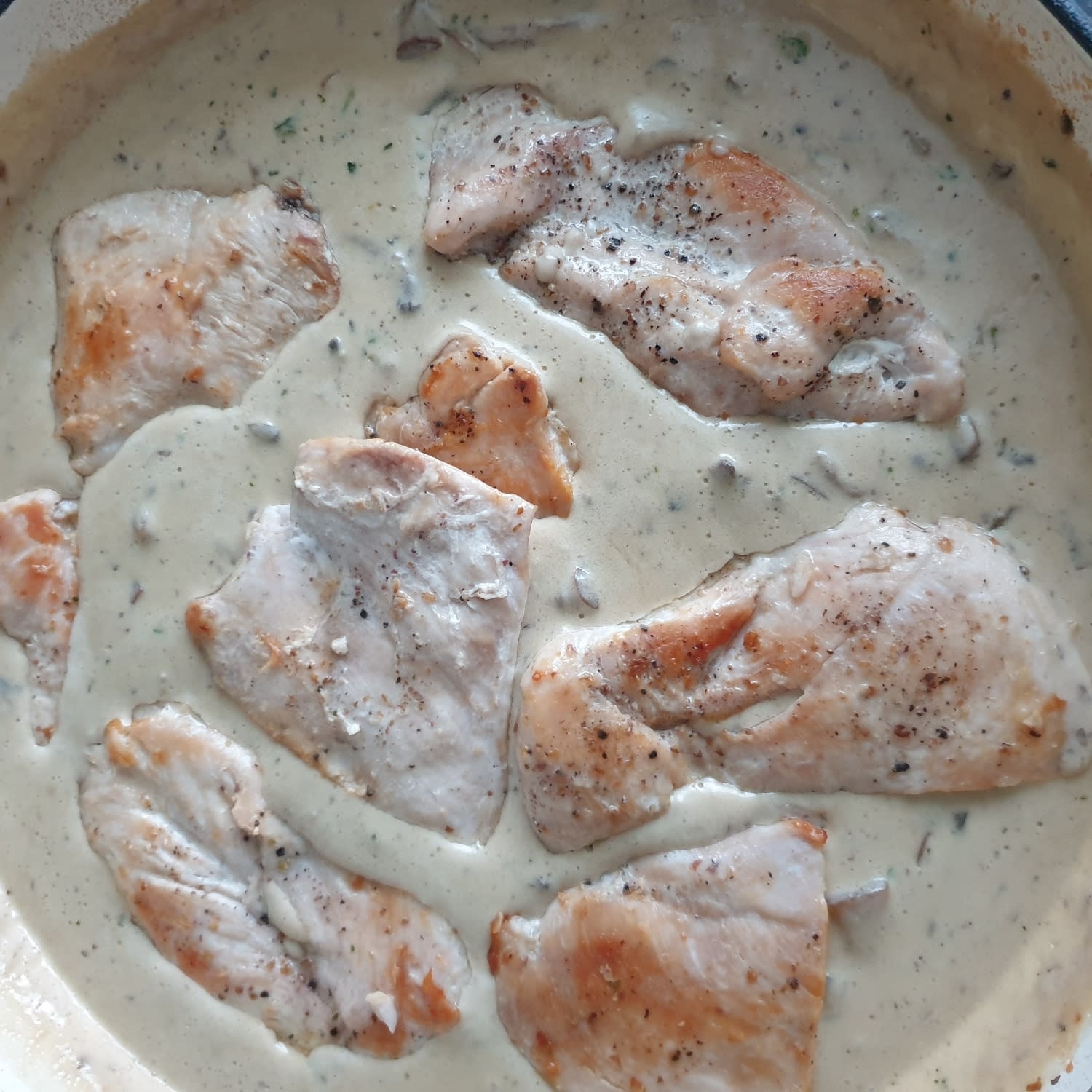 Creamy Garlic Parmesan Mushroom Chicken Recipe Samsung Food