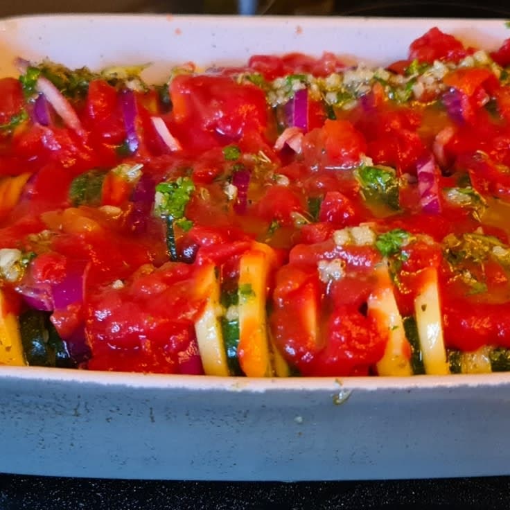 Briam Traditional Greek Roasted Vegetables Recipe Samsung Food