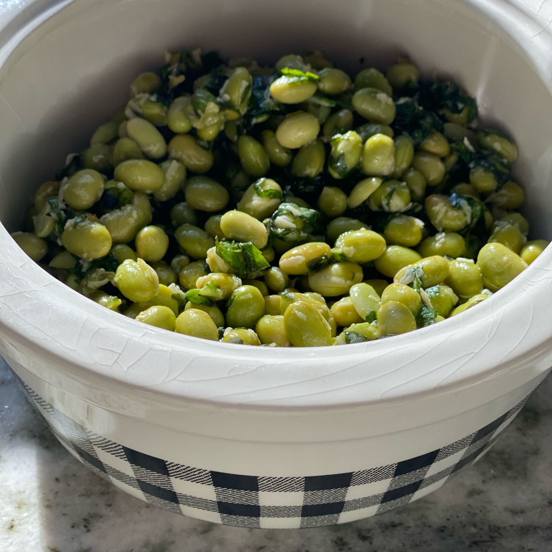 Edamame Salad with Parmesan, Basil & Mint Recipe Samsung Food
