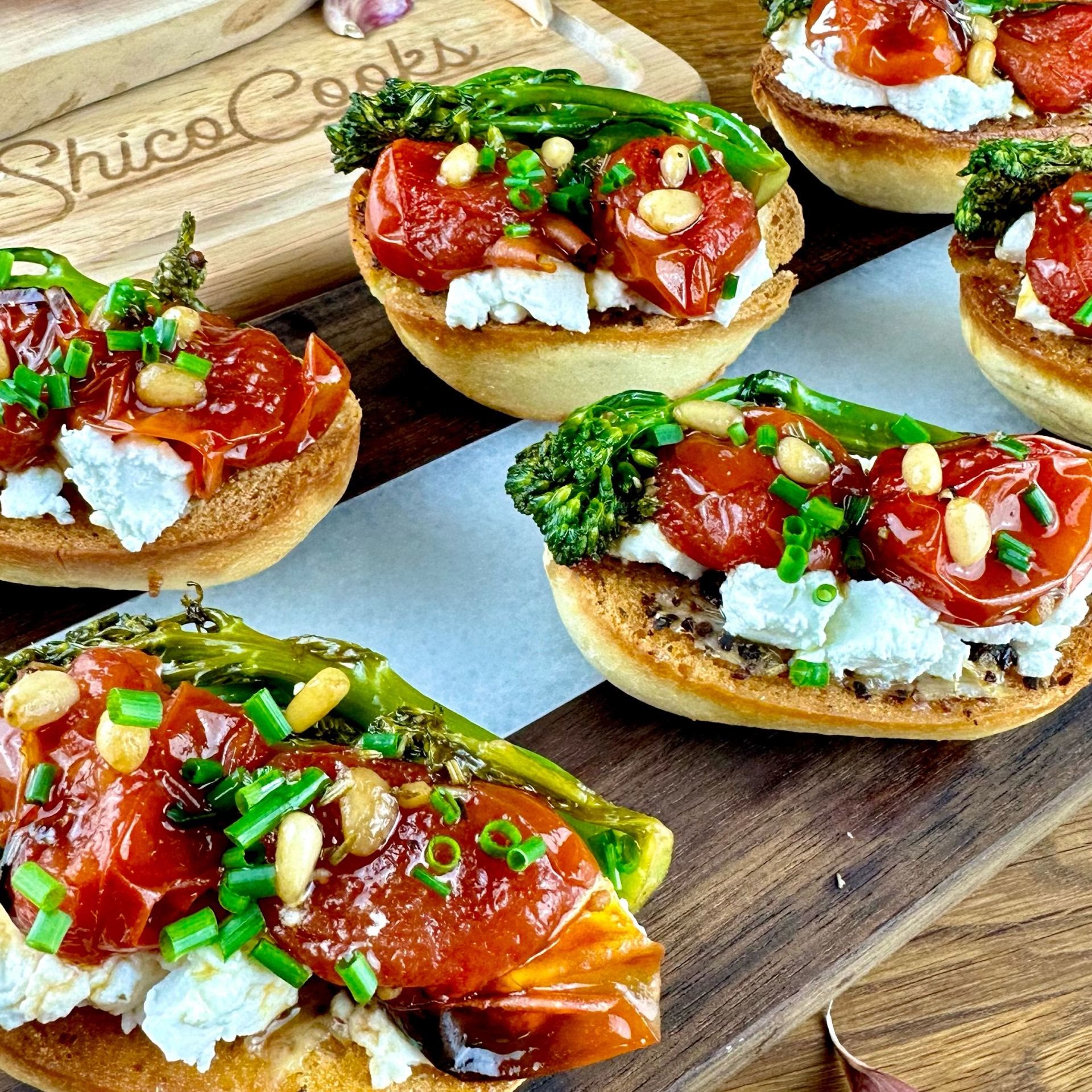 Roasted Tomato Goat Cheese Toast Recipe Samsung Food