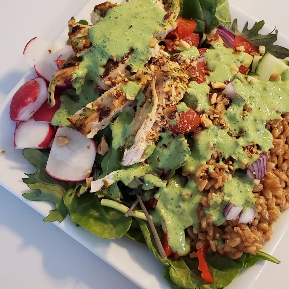 Goddess Veggie Bowls with Chicken