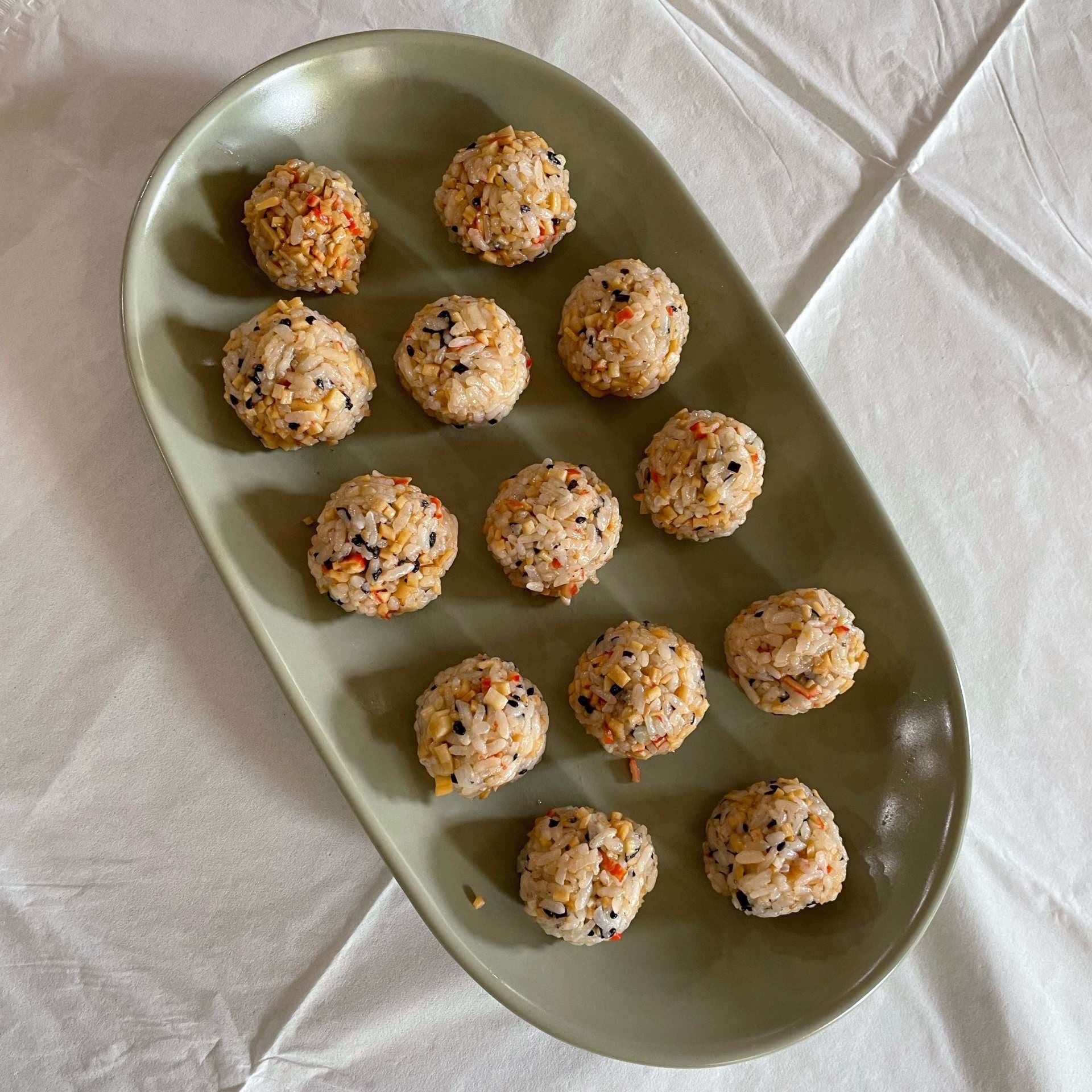 Delicious Crab Rice Balls Recipe Samsung Food