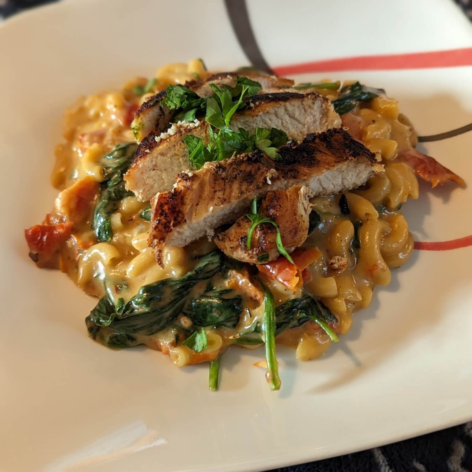 Tuscan Chicken Mac And Cheese (ONE POT, STOVE TOP) Recipe Samsung Food