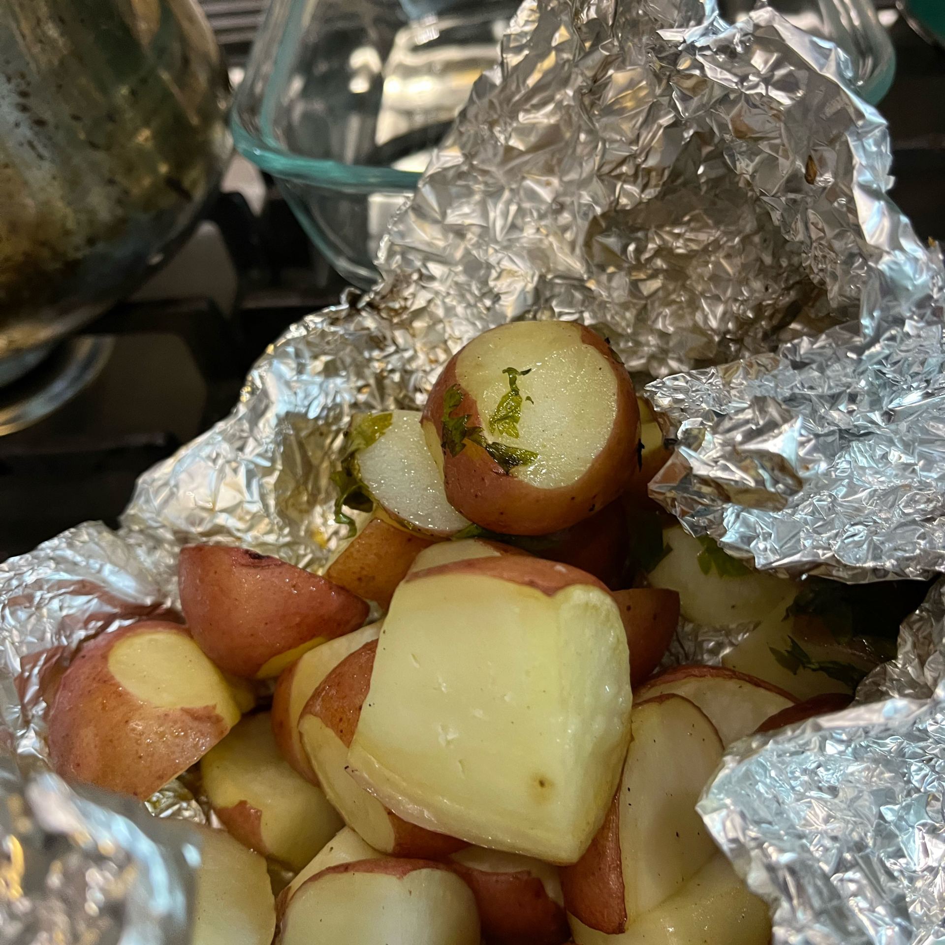 Lemon-Parsley Potatoes in Foil Recipe - Whisk