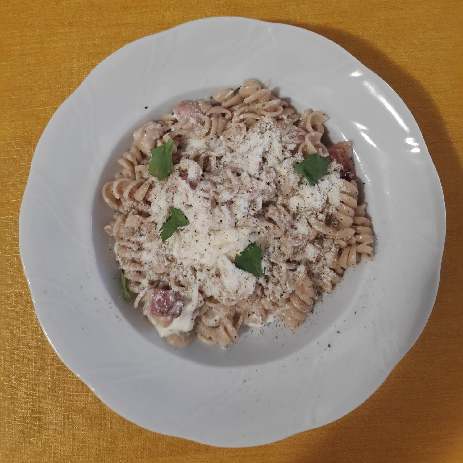 Pappardelle Pasta with Pancetta and Burrata Recipe Samsung Food