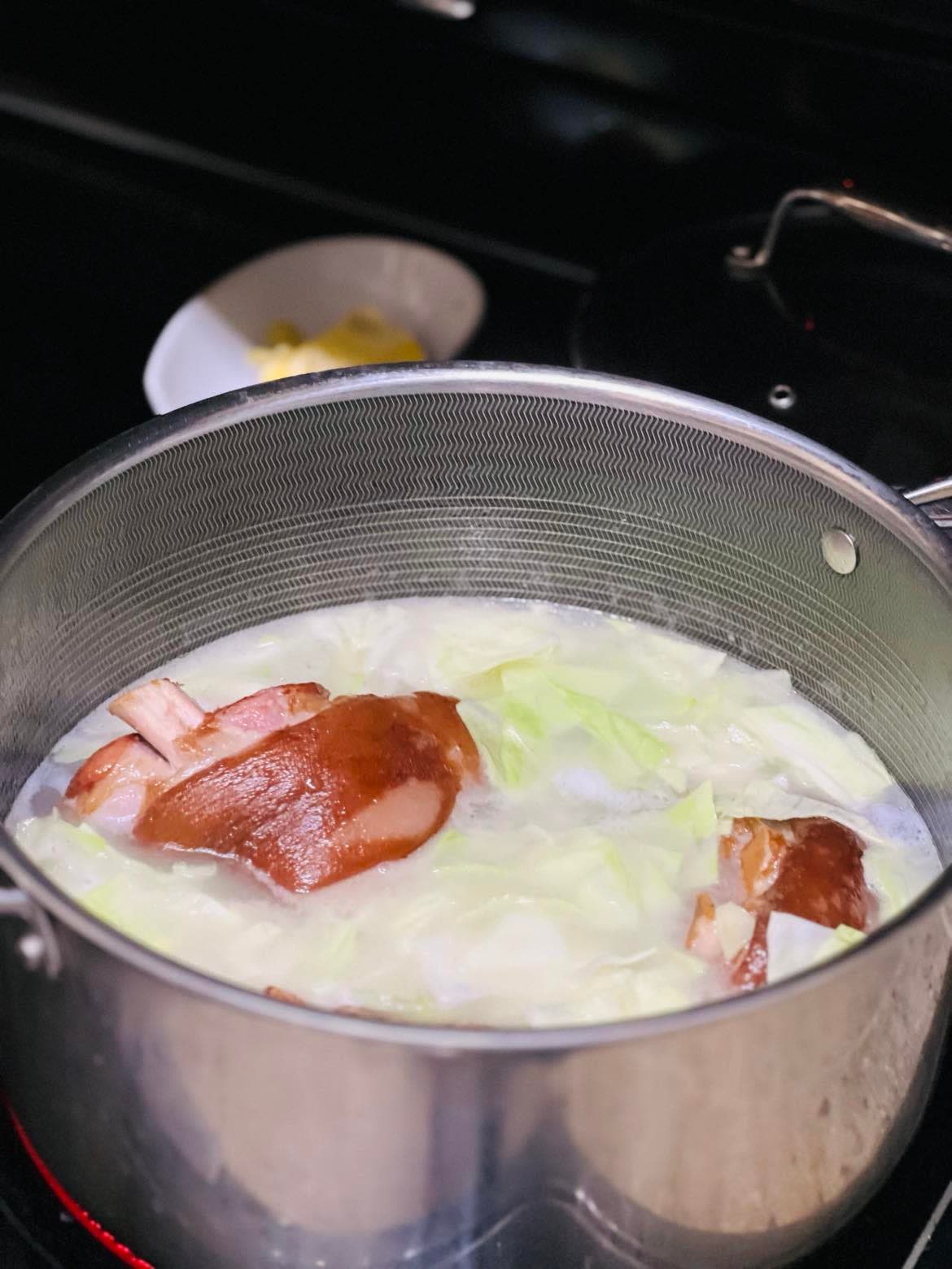 Smoked Pork Hocks and Cabbage Soup Recipe — Samsung Food